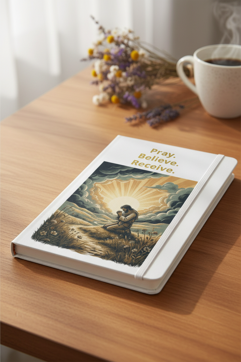 Pray Believe Receive Notebook